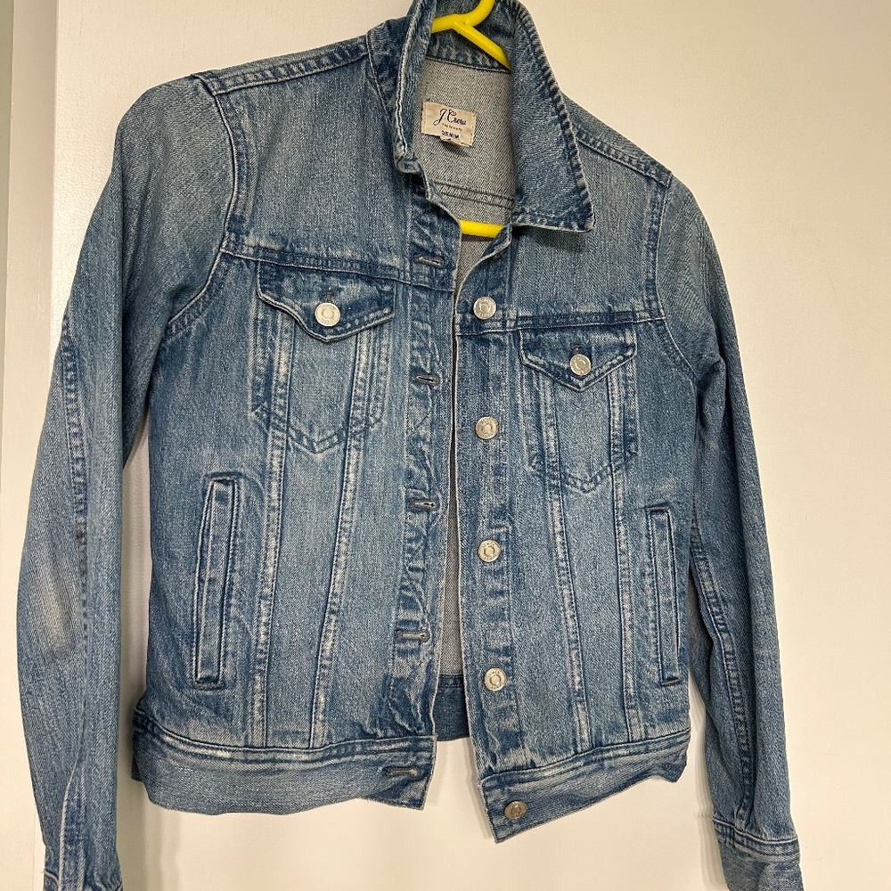 J Crew Cropped denim xxs jacket